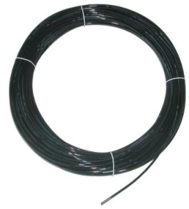TUBING 1/4 O.D. x NYLON BLACK 25m ROLL