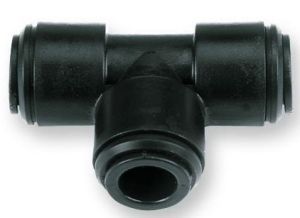 TEE CONNECTOR 10 x 10 x 10mm PLASTIC PUSH IN