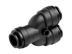 Y CONNECTOR 12 x 12 x 12mm PLASTIC PUSH IN
