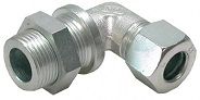 BULKHEAD STUD ELBOW M12 x 10mm COMPRESSION STEEL