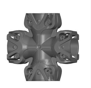 RAUFOSS FEMALE 4 WAY CROSS UNION HEAVY DUTY
