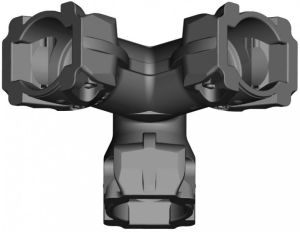 RAUFOSS 3 WAY CORNER FEMALE UNION HEAVY DUTY