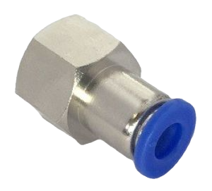 STUD STRAIGHT 1/4 x 8MM PUSH IN FEMALE THREAD