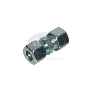 STRAIGHT CONNECTOR 18 x 18mm COMPRESSION STEEL