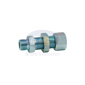 BULKHEAD STUD STRAIGHT M22 x 10mm COMPRESSION STEEL