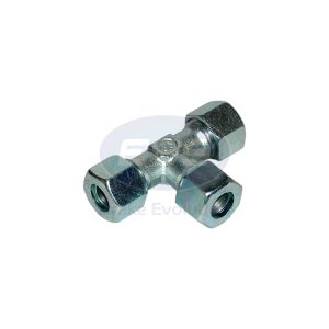 TEE CONNECTOR 6 x 6 x 6mm COMPRESSION STEEL